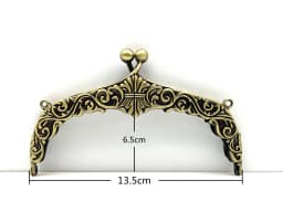 12 Cm Mini Small Purse Clasp Frame 1 Pcs Wallet Kiss Clasp Lock Retro Arch Coin Bag Frame Metal Clip DIY Craft Purse Bag Handle