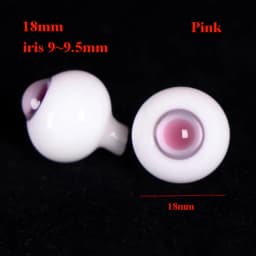 High Quality 10/18mm Glass Eyes Eyeball Pink Brown Grey Cute DIY Doll Making Crafts 1/4 Small Iris Eyes For 1/6 BJD Dolls