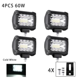 Car Work Light LED Offroad 4x4 Spotlights Fog Lamp Diode Headlight SUV ATV Tractor Boat Trucks Excavator Light Bar 12V 24V