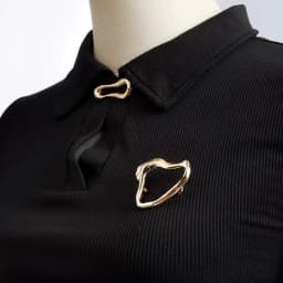 Simple Irregular Brooches Exquisite Heart Waist Cinch Pins for Women Men Vintage Casual Versatile Fixed Clothing Accessories New