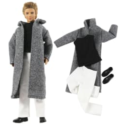 1 Set Doll Clothes Woolen Overcoat Outfit for 12 inch Ken Doll Many Style for Choice 03