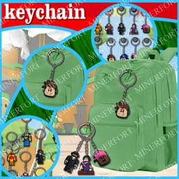 15Pcs Game Roblox Themed Keychain Creative Peripheral Cartoon Characters Soft Car for Hanging Bag Pendant Decoration Daily Gift