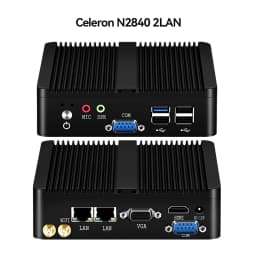 Fanless Industrial Mini PC Intel J1900 Quad Cores 2xGigabit Ethernet 4xUSB WIFI Windows10 Micro Computer