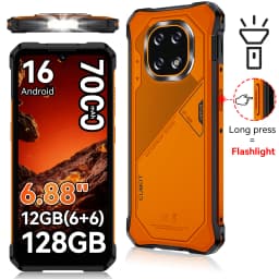 Cubot KingKong ES 5 Rugged Smartphone Android 16 Up to 12GB RAM(6+6GB) 128GB ROM / 24GB RAM(12+12GB) 256GB ROM 6.88-Inch 120Hz Screen 7000mAh Battery NFC Face Recognition Fingerprint Recognition IP69K 64MP+16MP SCT620