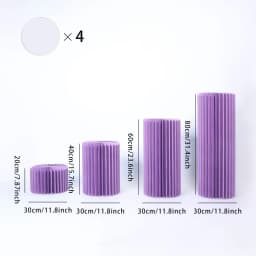 Foldable Paper Columns Display PedestalStand Cylinder Pedestal Stand Cardboard Flower Stand Dessert Table Wedding Birthday Party