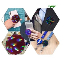 Holographic Light Shadow Silicone Molds DIY Epoxy Resin Casting Mold Mobile Phone Holder Mold Cell Phone Bracket Mould