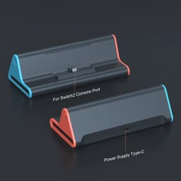 Gaming Console Charging Stand with Type C Port Console Fast Charging Dock for Nintendo for Switch 2 Game Accessories