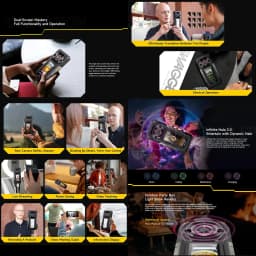 Ulefone Armor 30 Pro 5G Rugged Phone Android 14 Smartphone 6.9" Dual Screen 16GB+512GB MediaTek Dimensity 7300X 12800mAh 64MP