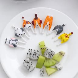 4/6/8/10PCS Unicorn Mini Food Fruit Fork Set Kid Cute Bento Box Decor Dessert Forks Cartoon Toothpick Cake Dessert Party Supply