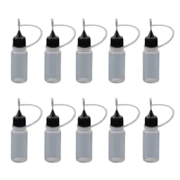 10 pcs Drip Glue Needle Bottle for Epoxy Resin Mold Plastic Squeeze Bottles With Syringe Needle Tip DIY Crafts Tools Injection