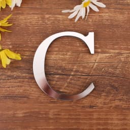 Silver Letter Acrylic 3D Mirror Wall Sticker Home Decor Alphabet Poster For Birthday Party Wedding Diy Wallpaper Peel & Stick