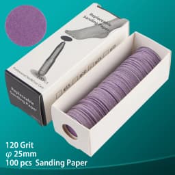 FILI 25 MM Replaceable Sandpaper for Pedicure Disc Foot Dead Skin Cuticle Callus Removal Professional Foot Rasp Files