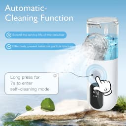 Fireurus Rechargeable Nebulizer Adjustable LED Display Medical Silent Ultrasonic Inhaler Mobile Steam Device Adult Child Medical