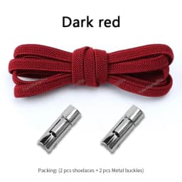 New Elastic Laces Sneakers Round Press Lock Shoelaces Without ties Kids Adult No Tie Shoelace Rubber Bands Shoes Accessories