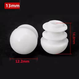 White Round Bung Plastic Blanking End Cap Tube Pipe Inserts Plug Insert Stoppers 13mm 16mm 19mm 20mm 22mm 25mm 28mm 30mm-60mm 
