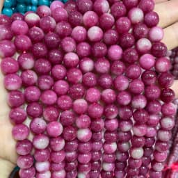 6 8 10MM Natural Stone Jade Chalcedony Round Multicolors Loose Beads For Jewelry Making Diy Charm Bracelets Necklace Accessories