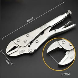 Locking Pliers Set CRV Lock Pliers Curved Jaw Pliers Straight Long Nose C Clamp Locking Clamp Multi-function Welding Tools