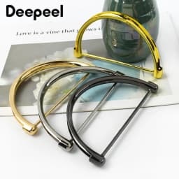 1-5Pcs Metal Bag Handle Replacement for Women DIY Shoulder Bags Making Handbag Frame Parts D Rings Buckles HandBag Accessories
