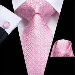 Hi-Tie Rose Peach Pink Solid Paisley Mens Silk Wedding Tie Fashion Design Necktie For Men Quality Hanky Cufflink Business Party