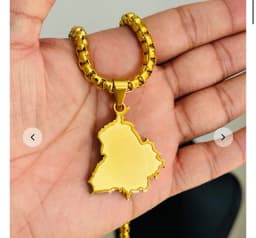 1095 Custom Pendant LINK Small Map Colored Large Map Open Bracelet