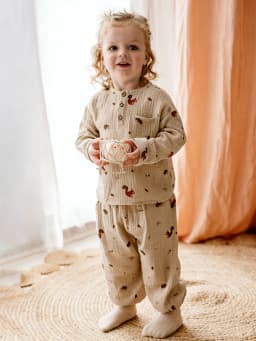 2Pcs Organic Cotton Kids Baby Sets Spring Summer Solid Tshirt Top + Pant Casual Toddler Boy Clothing