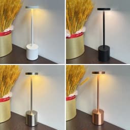 LED Table Lamp Touch Sensor Rechargeable Desktop Night Light Wireless Reading Lamp for Restaurant Hotel Bar Bedroom Decor Light