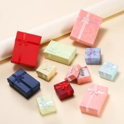 1Pcs High Quality Jewelry Gift Box Square/Rectangle Case for Ring Necklace Earring Bracelet Packaging Display