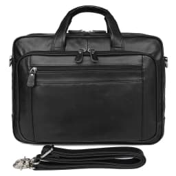 High Quality Genuine Leather Men Briefcase Business Bag Crazy Horse Leather Large 17'inch Laptop Bag Male Portfolio Office Case