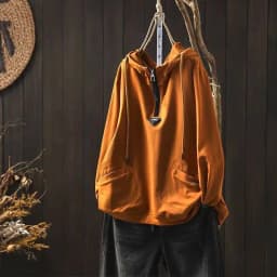 Women's Vintage and Casual Long-sleeved Pullover Top, 2025 New Spring Loose Hooded Sweatshirt
