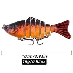 1 PCS Wobblers Fishing Lures Artificial Multi Jointed Sections Artificial Hard Bait Trolling Pike Carp Fishing Tools