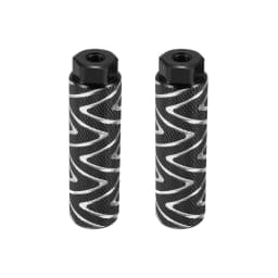 X Autohaux 1 Pair Axle Rear Foot Pegs Footpegs Universal Aluminum Alloy Foot Rests for BMX MTB Bike Bicycle Pedals 3/8"