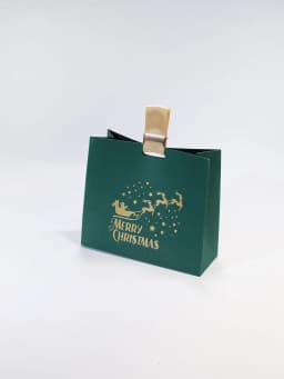 20pcs Santa Claus Sled Reindeer Hand-Held Gift Bags Red And Green Christmas Party Candy Small Gift Decoration Packaging