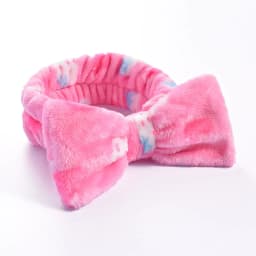 Stripe Polka Dots Leopard Coral Fleece Soft Headband Cross Top Knot Hairband Women Girls Wash Face Spa Headwear Hair Accessories