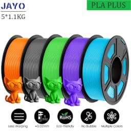 JAYO PLA Plus 3D Printer Filament 5 Rolls Filament PLA PLUS 23 Colors 1.75mm FDM 3D Printer Materials Support Free Combination