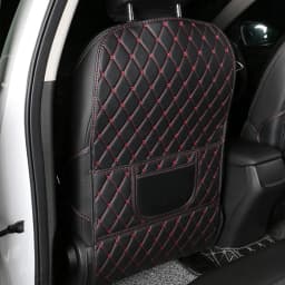 1Pc PU Leather Car Anti-Kick Mats Auto Seat Back Protector Cover For Children Kids Car Back Seat Anti-Dirty Pad Car Accessories