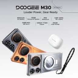 DOOGEE M30 Smartphone Android 16 48GB+256GB IP68 135dB Large Speake 6.88” 120Hz Display 8000mAh Battery 64MP Camera Cell Phone
