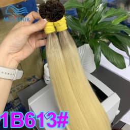 K Tip Hair Extensions Keratin Human Hair 14A Fusion Hair Extension Italy Keratin Glue Machine Remy 12-24inch 30 50G/pack