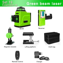 Clubiona 12 and 16 lines Professional Floor Ceiling Remote Control Green Line Laser Level with Pulse mode