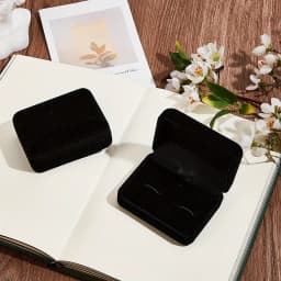 High-end Flocked Cufflink Box Men's Business Gift Box Stud Packaging Flip-top Velvet Storage Box Wedding Souvenir Gift Box