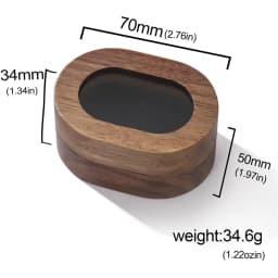 My Shape Wooden Box for Brooch Cufflinks Earrings Jewelry Gift Box Jewelry Packaging Box for Ceremony Wedding Proposal Ring New