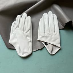 Sunscreen Gloves Women's Single Genuine Leather Half-palm Gloves Real Sheepskin Stage Show Driving gloves No Lining