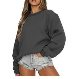 Spring Autumn Women's sweatshirt daily Casual Pullover Solid Color Sportswear comfort O-Neck Tops Loose long sleeve sweatshirt