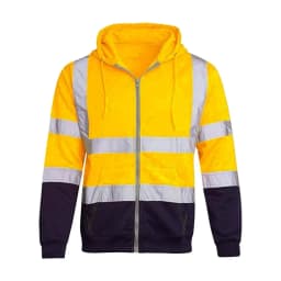 2025 M-4XL High Visibility Hoodie Coat Safe Luminous Strip Warning Drawstring Hoodie Overalls Cold-Proof Outdoor Work Jacket