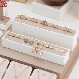 Ring Display Case Window Counter Ring Plate Display Jewelry Rack Champagne Jewelry Tray Commercial Display Props