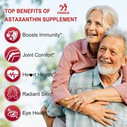 Astaxanthin Capsules - 24mg - Powerful Antioxidant Supplement Support Eye, Skin, Joint, Heart, Brain & Immune System Health