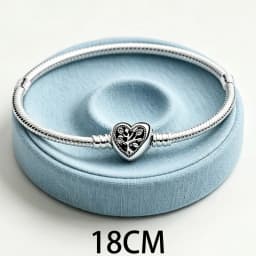 2026 New 925 Silver Purple Plant Bee Specimen Women's Tennis Adjustable Bracelet Display Tool DIY Exquisite Charm Jewelry