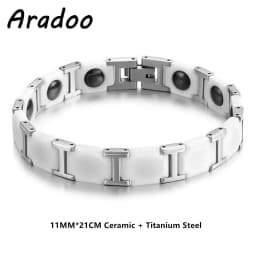 Ceramic Titanium Steel Bracelets Classic Simple Design Ceramic Adjustable Link Bracelet