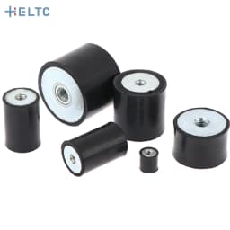 M4 M5 M6 M8 Female Thread Rubber Shock Absorber Anti Vibration Pad Damper-Metal Silentblock Type DD Rubber Mount Flat Base Block