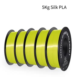 GEEETECH 5Kg 3D Silk PLA Filament 1.75mm Spool Wire For 3D Printer Material Silk Smooth Finish, Good Color Reproduction
