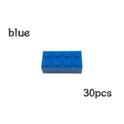30pcs Bulk Blocks Building Bricks Thick 2X4 Educational Assemblage Construction Toy for Children Size Compatible With Brand 3001